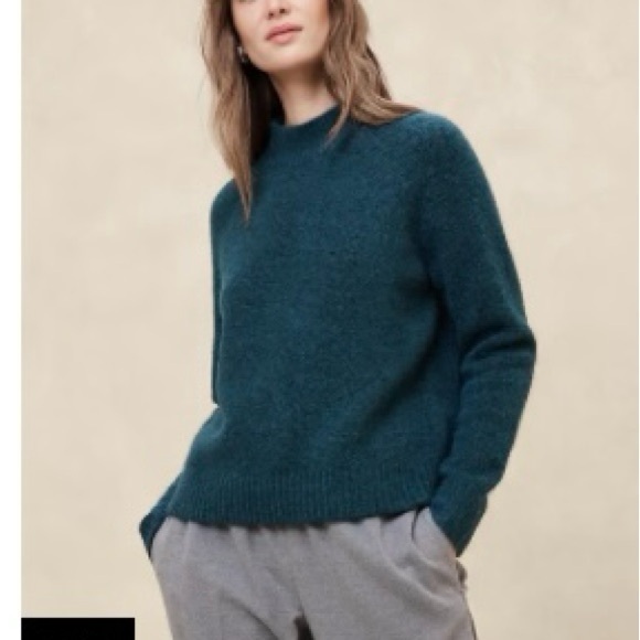 Banana Republic Sweaters - Teal Mock Neck Sweater by Banana Republic long sleeve